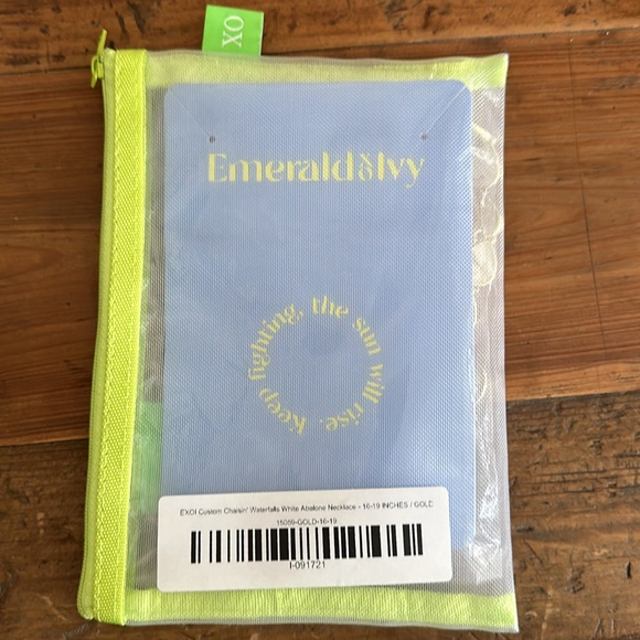 EMERALD XO IVY WHITE ABALONE NECKLACE | NWT - Picture 3 of 4